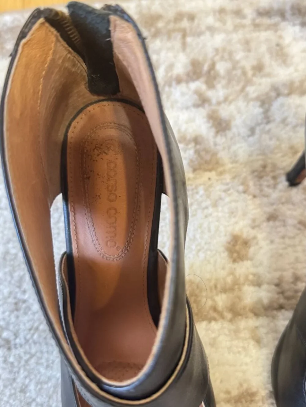 Corso Como Black Criss Cross Heels